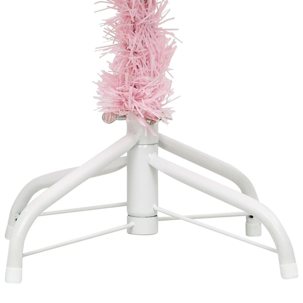 Artificial Christmas Tree with Stand Pink 4 ft PVC