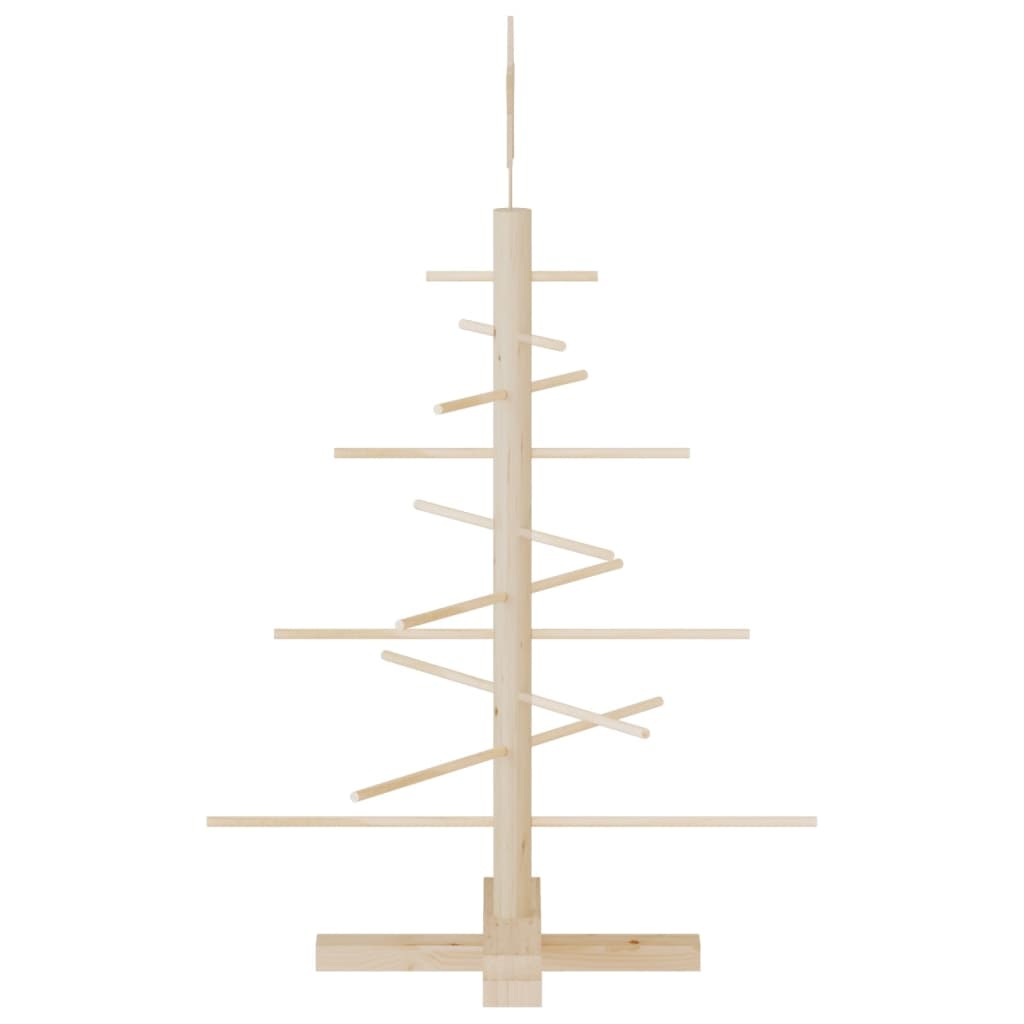 Wooden Christmas Tree for Decoration 29.5" Solid Wood Pine