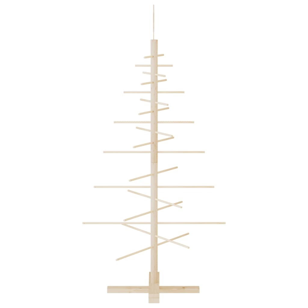 Wooden Christmas Tree for Decoration 49.2" Solid Wood Pine