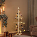 Wooden Christmas Tree for Decoration 59.1" Solid Wood Pine