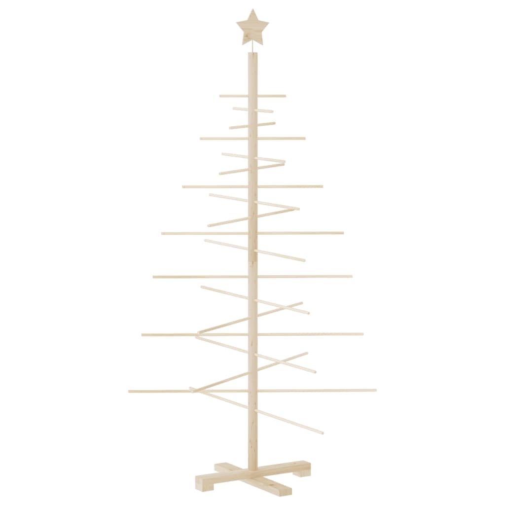 Wooden Christmas Tree for Decoration 59.1" Solid Wood Pine