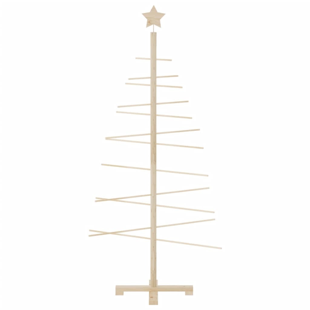 Wooden Christmas Tree for Decoration 59.1" Solid Wood Pine