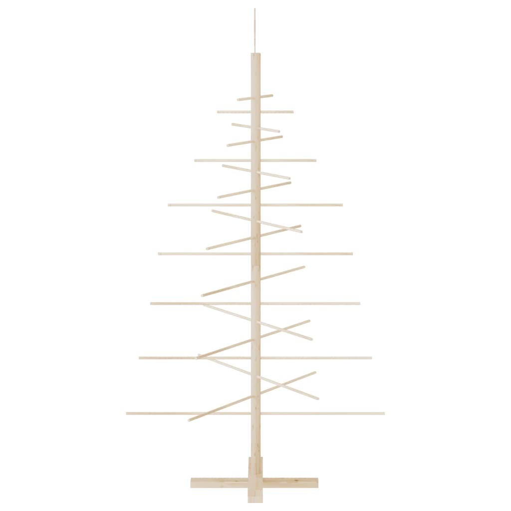 Wooden Christmas Tree for Decoration 59.1" Solid Wood Pine