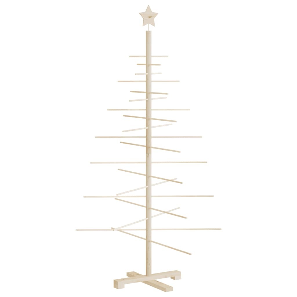 Wooden Christmas Tree for Decoration 59.1" Solid Wood Pine