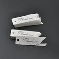 Color: White, quantity: 100pcs - Handmade Small Hanging Card Thanksgiving Gift Card