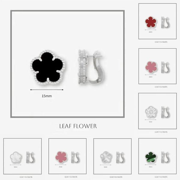 four clover earring designer earrings for woman silver earrings luxury jewelry women sterling silver jewelry 925 designer earring clover Thanksgiving Day gift