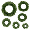 Set of 6 artificial Christmas Wreaths with Full Branch Tips