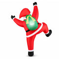 5.9 FT Christmas Inflatable Outdoor Decoration Climbing Santa for Holiday Decor