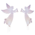 3 FTSet of 2 Outdoor Christmas Angel Yard Decoration-Pink