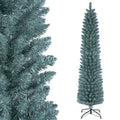 5/6/7/8 Feet Artificial Christmas Tree with 210/320/418/535 PVC Branch Tips-6 FT - Color: Green - Size: 6 ft