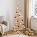 Wooden Christmas Tree KOTKA 180 cm Solid Pine Wood Natural