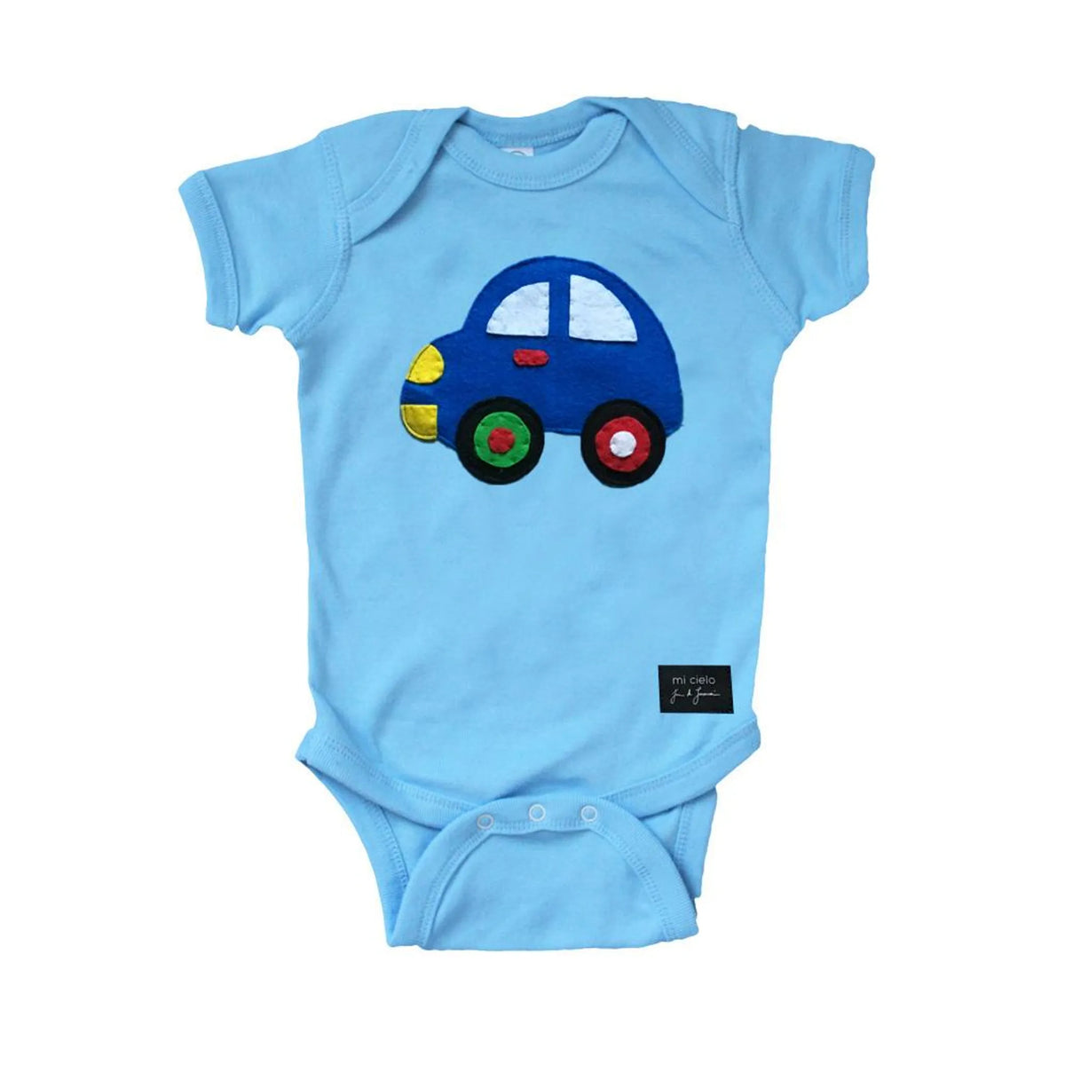 mi cielo x JUAN DE LASCURAIN - The Car - Baby Light Blue Onesie