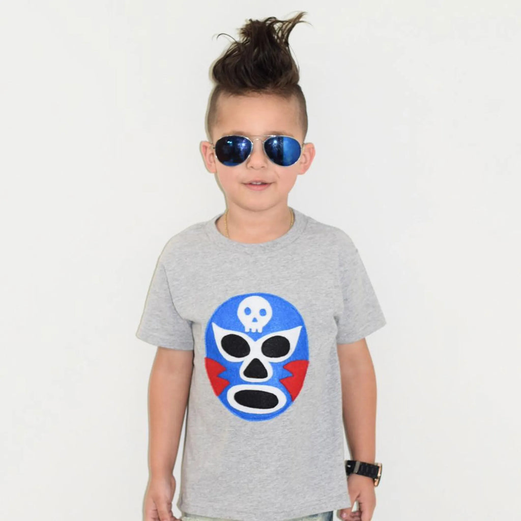 Kids T-shirt - Luchador Azul