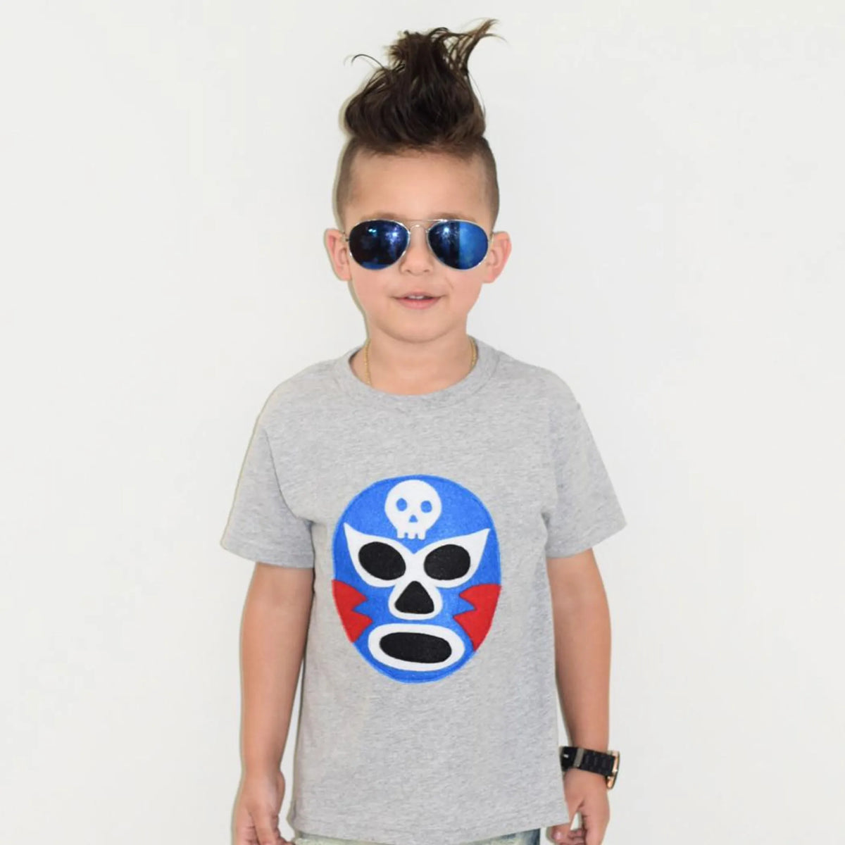 Kids T-shirt - Luchador Azul