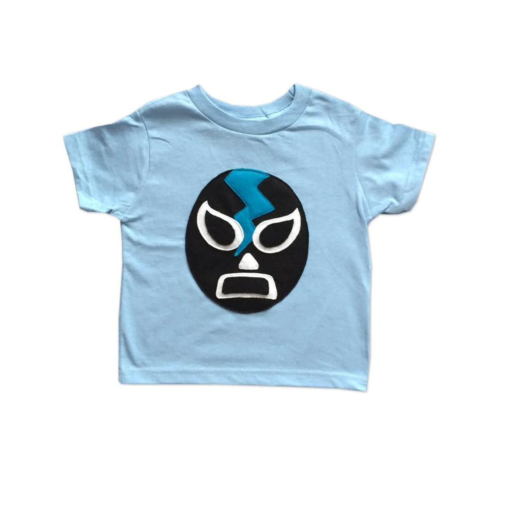 Kids T-shirt - Luchador Negro - Black Mexican Wrestler Toddler Shirt - Lucha Libre