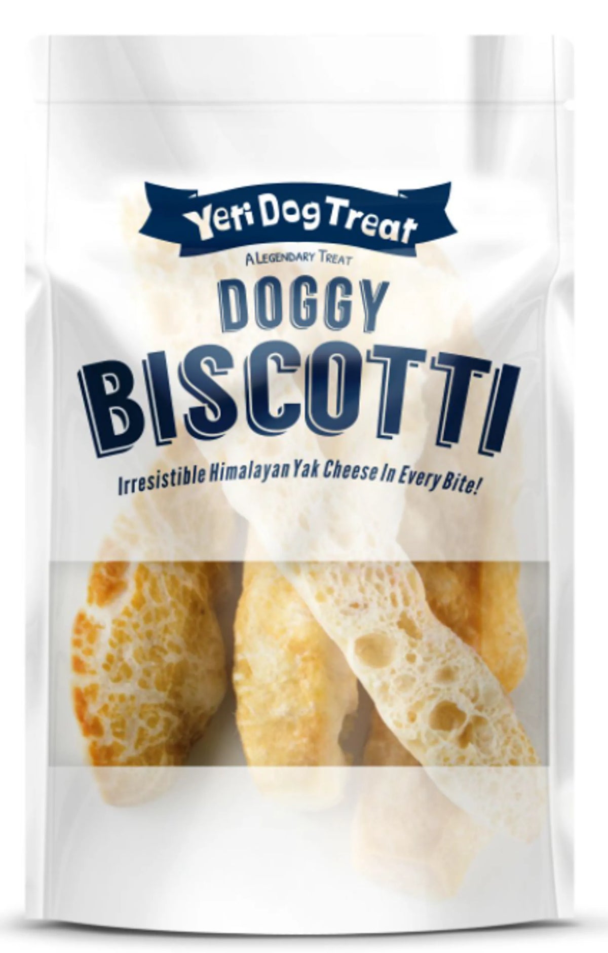 Yeti Dog Biscotti - Yellow/white, 2 OZ, 1