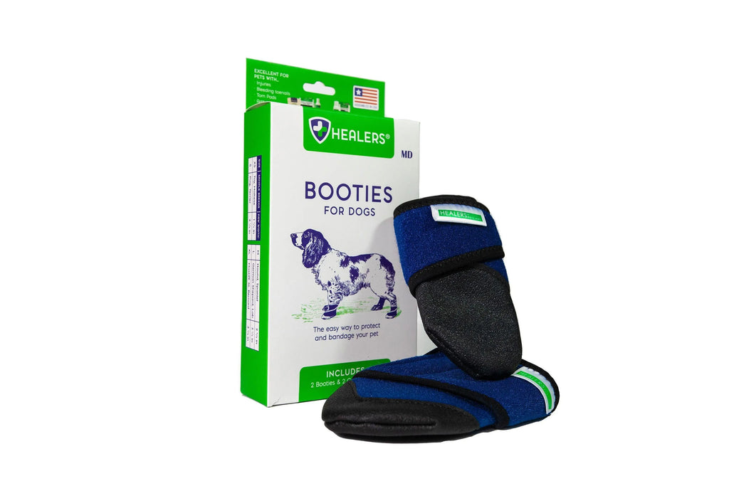 Healers Medical Dog Booties - Blue, LARGE, 1