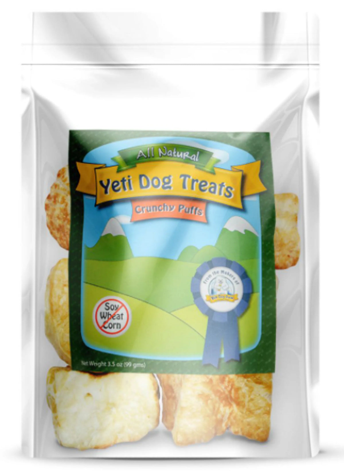 Yeti Crunchy Puffs - Yellow, 3.5 OZ, 1