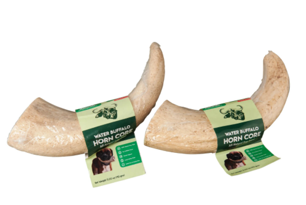 WATER BUFFALO HORN CORE-Horn Inner Part-100% Natural, High Protein, Long-Lasting, Grain-Free, Gluten-Free, Low-Fat, Dog