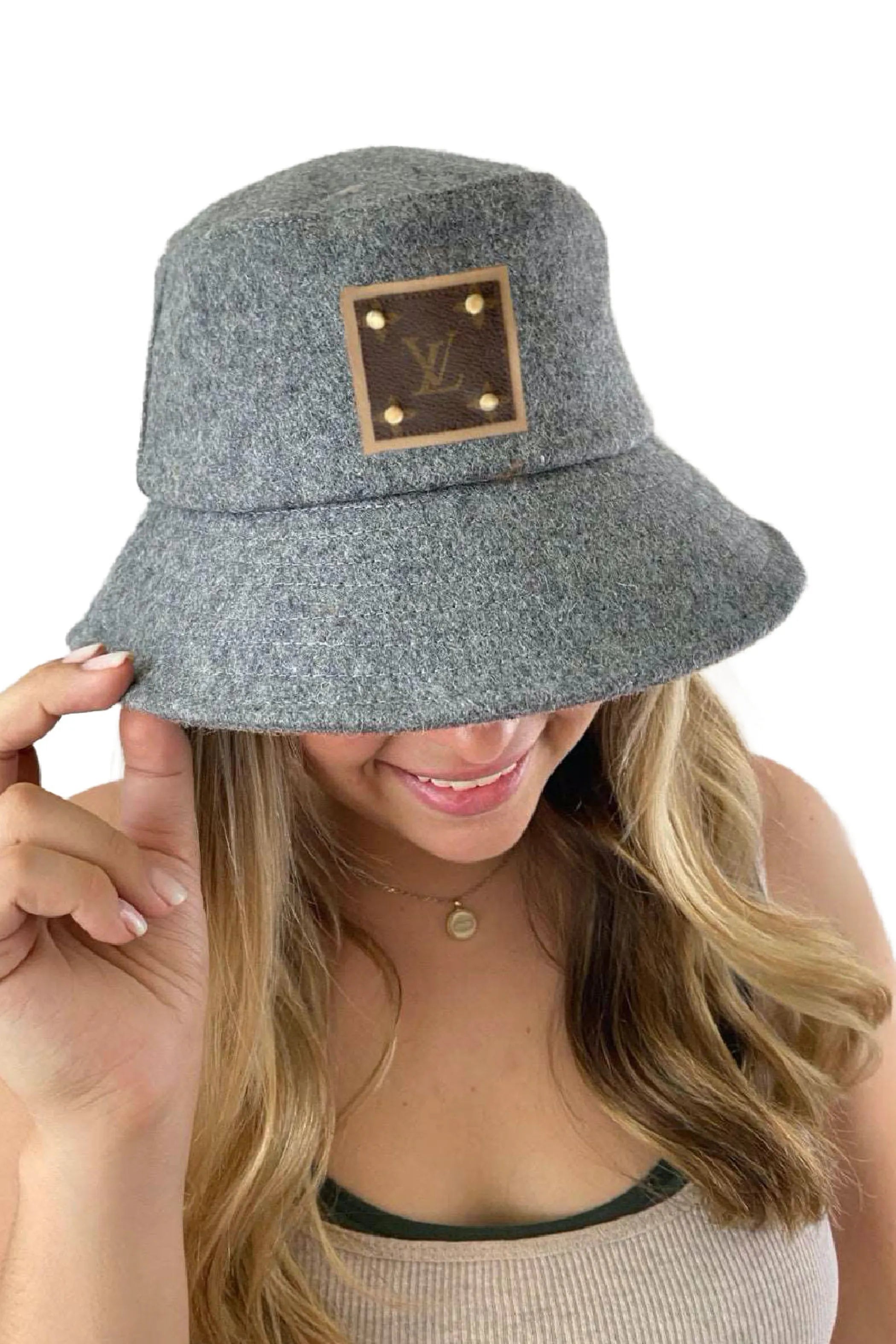 Upcycled Wool Blend Bucket Hat