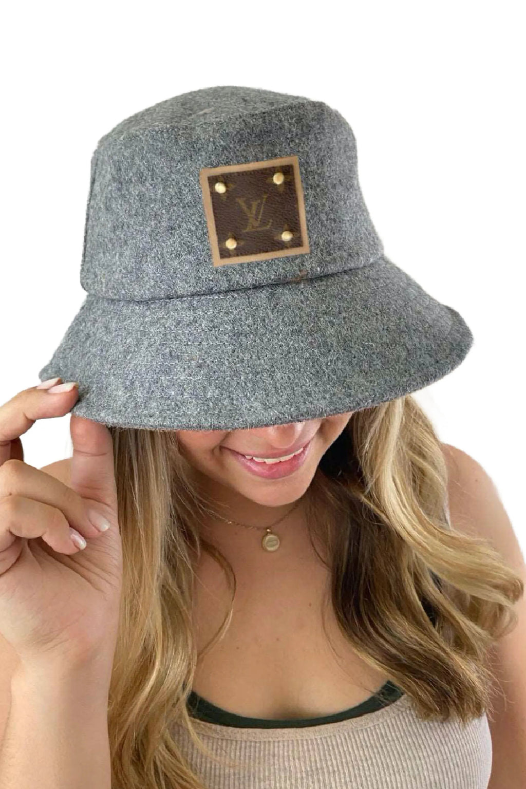 Upcycled Wool Blend Bucket Hat