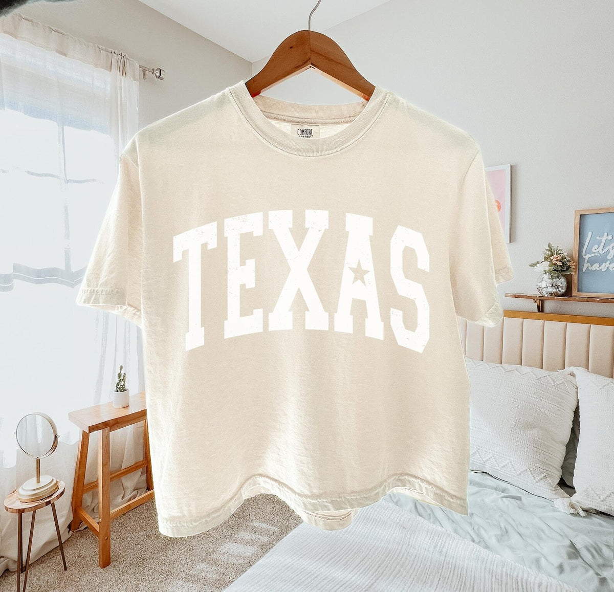 Texas Shirt Home State Tshirt University Tee Lone Star Shirt Patriotic Shirt Comfort Colors Cropped Boxy Women's Tshirts Oversized Shirt