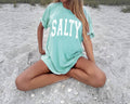Salty Shirt Tee Sun Summer Ocean Beach Oversized Sunshine Trendy Tshirt Comfort Colors Women's T-shirts