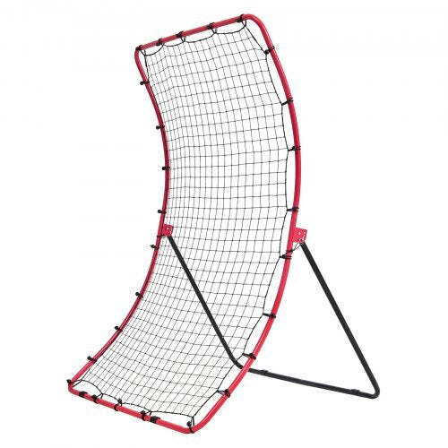 Baseball And Softball Rebounder Net, 4 x 5.5 ft PitchBack Baseball Pitching Nest, Pitch Return Trainer Rebound Net with Pitching Target, All Angle Fielding Rebound Net for Grounders Pop Flies