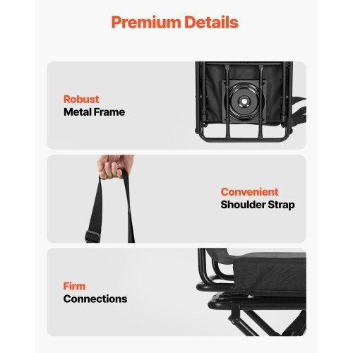 Hunting Chair, 360? Silent Swivel, Foldable Lightweight Portable Blind Chair, Heavy-Duty Steel Frame Ground Stool Seat, with Adjustable Shoulder Strap, 300 Lbs Capacity for Fishing, Camping
