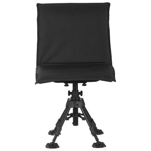 Hunting Chair, 360? Silent Swivel, Foldable Portable Blind Chair, Heavy-Duty Steel Frame Ground Stool Seat,with Seat Cover, Anti-Sink Feet, Height Adjustable, 350 Lbs Capacity, for Fishing