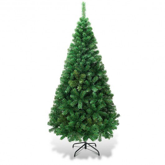 Artificial PVC Christmas Tree with Solid Metal Stand-6 ft - Color: Green - Size: 6 ft