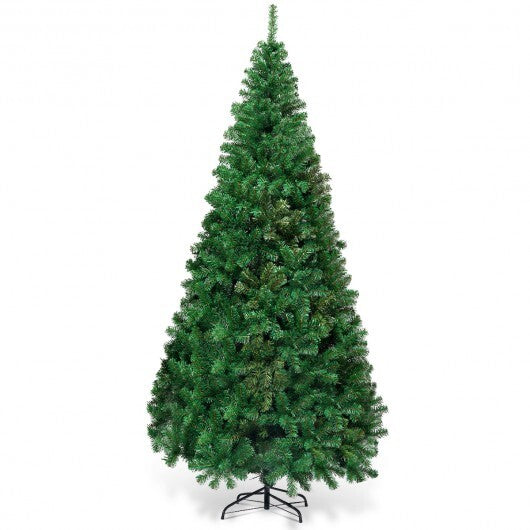 Artificial PVC Christmas Tree with Solid Metal Stand-8 ft - Color: Green - Size: 8 ft