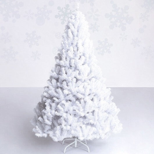 5 ft White Artificial PVC Christmas Tree - Color: White - Size: 5 ft