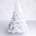 5 ft White Artificial PVC Christmas Tree - Color: White - Size: 5 ft