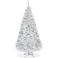 6 Feet White Artificial PVC Christmas Tree with Stand-6 ft - Color: White - Size: 6 ft