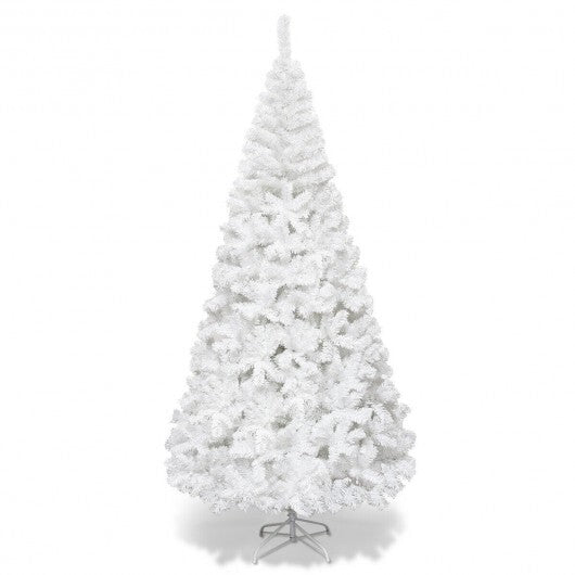 7 ft  White Artificial PVC Christmas Tree with Stand - Color: White - Size: 7 ft