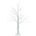 2 Feet Pre-lit White Twig Birch Tree Battery Powered for Christmas Holiday
