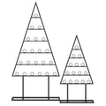 2 Pack Christmas Tree Photo Holder with 36 Round Clips and Metal Hanging Rack-Black - Color: Black