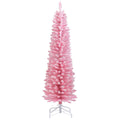 5 Feet Artificial Christmas Tree with 328 Branch Tips and Folding Metal Stand for Home