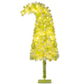 5/6/7 FT Whimsical Christmas Tree with Bendable Top and 216/290/366 Branch-5 FT - Color: Green - Size: 5 ft