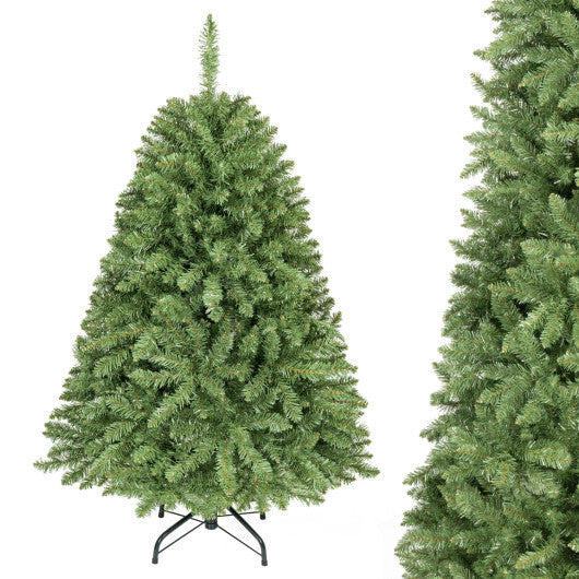 4 FT Artificial Christmas Tree with Easy-Setup Hinges - Color: Green - Size: 4 FT