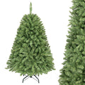 4 FT Artificial Christmas Tree with Easy-Setup Hinges - Color: Green - Size: 4 FT