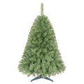 4 FT Artificial Unlit Small Christmas Tree with 269 PVC Branch Tips Hinges-XS - Color: Green - Size: 4 FT