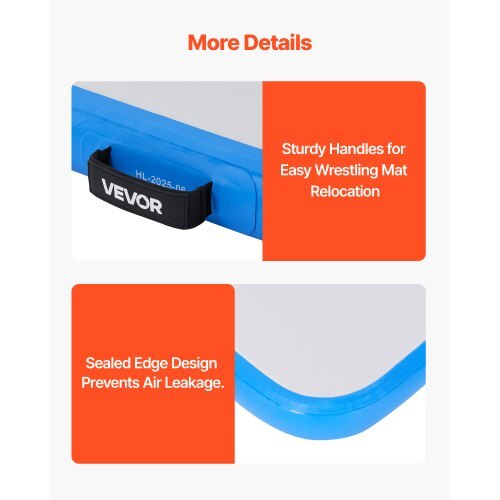 10x5 ft Wrestling Mat Inflatable, Martial Arts Thick Mat for Outdoor Indoor Home Gym Exercise, PVC Foldable Training Mats with 600W Air Pump, for Gymnastics Tatami Jiu Jitsu BJJ MMA Judo, Gray