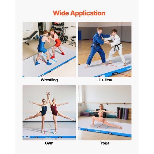 10x5 ft Wrestling Mat Inflatable, Martial Arts Thick Mat for Outdoor Indoor Home Gym Exercise, PVC Foldable Training Mats with 600W Air Pump, for Gymnastics Tatami Jiu Jitsu BJJ MMA Judo, Gray