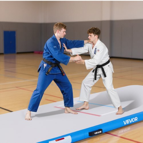 10x5 ft Wrestling Mat Inflatable, Martial Arts Thick Mat for Outdoor Indoor Home Gym Exercise, PVC Foldable Training Mats with 600W Air Pump, for Gymnastics Tatami Jiu Jitsu BJJ MMA Judo, Gray