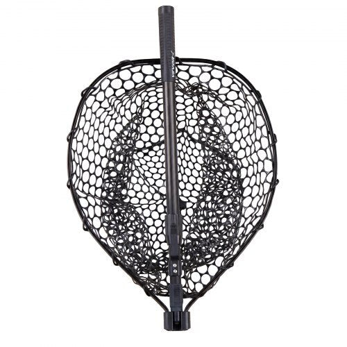 Fishing Net, Foldable Landing Nets with Telescopic Handle, Portable Lightweight and Stronger 6063 Aluminum Fish Gear, Soft Silicone Fish-Friendly Mesh, for Kayak, Boat, Bank, Pond, Gifts for Men