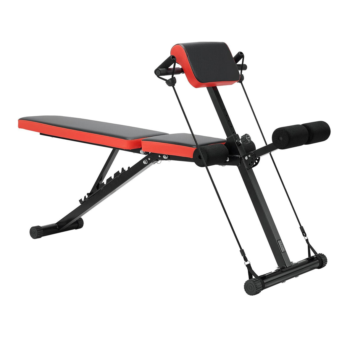 Multi-Functional Weight Bench for Full Body Workout, Roman Chair Hyperextension Bench, 330 lbs Adjustable & Foldable Equipment for Back Arm Core Ab Workout, Sit Up Exercise Machine for Home Gym