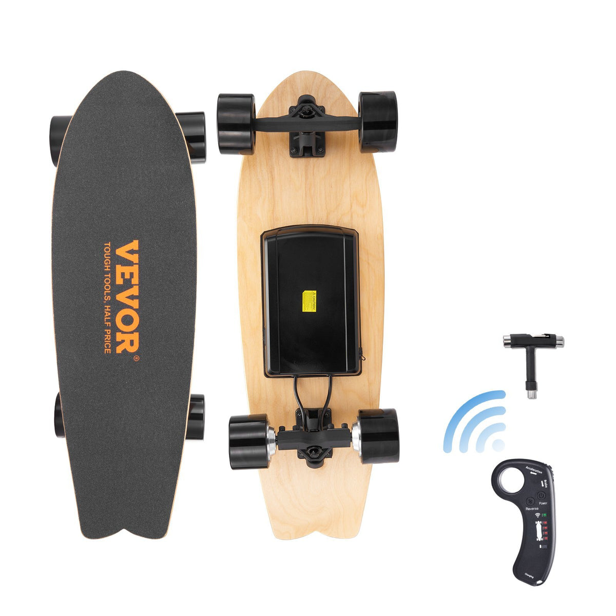 Electric Skateboard with Remote, 13.7 Mph Top Speed & 7.5 Miles Max Range Skateboard Longboard, 3 Speeds Adjustment Skateboards, Easy Carry Handle Design, Suitable for Adults & Teens Beginners