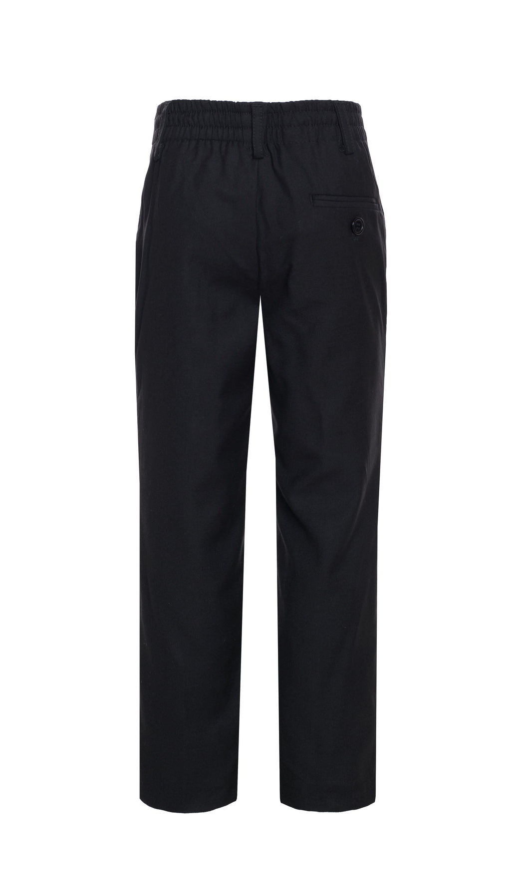 Ezra Black Regular Fit Boys Dress Pants-1
